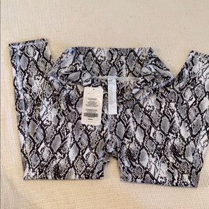 Fabletics SnakeSkin High Waisted Powerhold Size L